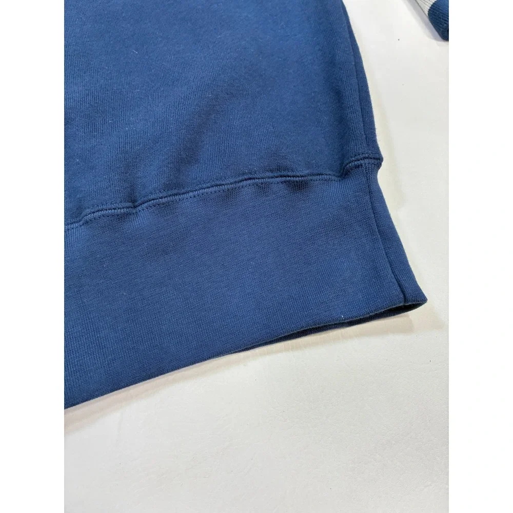 Vintage 90s NWT Starter Blue Athletic Sweatshirt Men's‎ M Spellout Logo Crewneck
